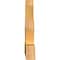 Ekena Millwork Saratoga Rough Sawn Timber Gable Bracket, Western Red Cedar, 60"W x 27"H x 4"D x 6"F, 11/12 Pitch GBW060X27X0406SAR00RWR - alternate 3